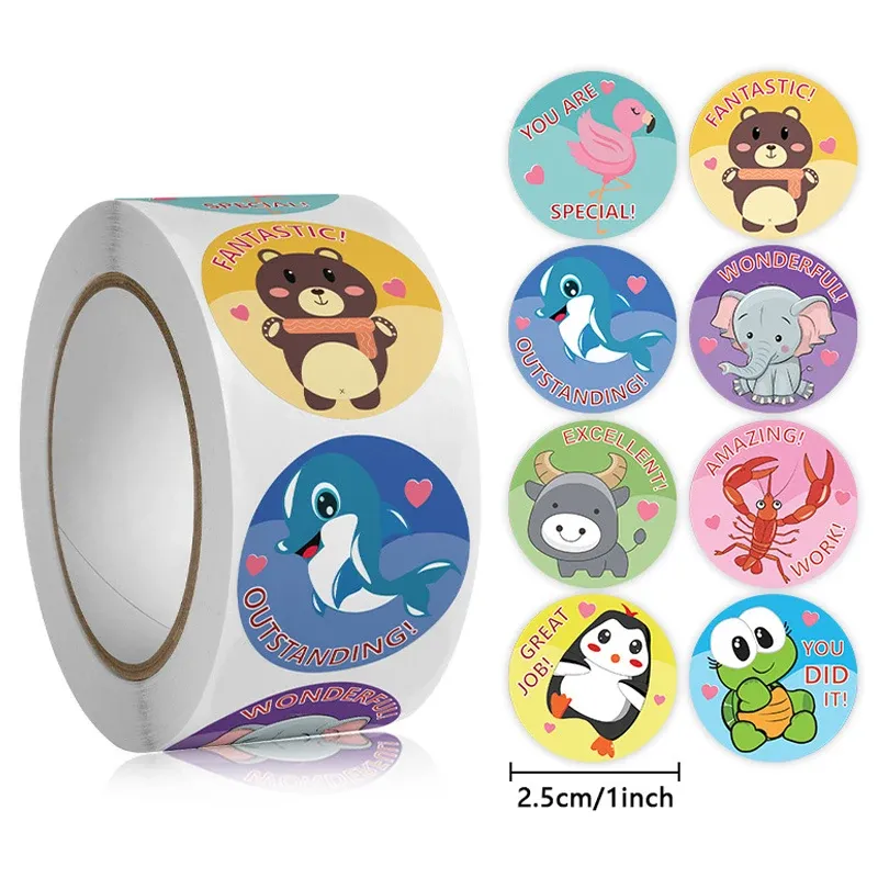 70-105 Pegatinas De Recompensa DOJO Para Niños – Circular 3,7 Cm – Stickers Para Escuela Y Profesores