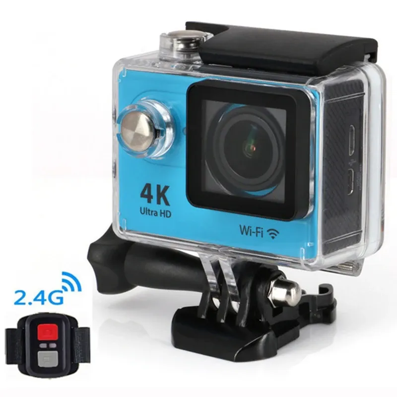 Stativ H9 utan HDPORT WiFi 4K Action Camera Sport Professional Waterproof DV Recorder Full HD 1080p Outdoor Cycling Diving