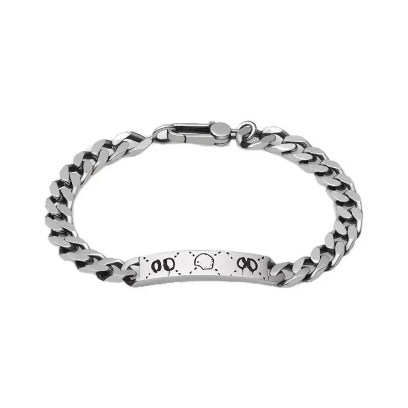 Bracciale designer Bracciale per uomini Donne unisex Bracciale d'argento Ploting per il fondo per la fidanzata Gioielli di moda regalo souvenir