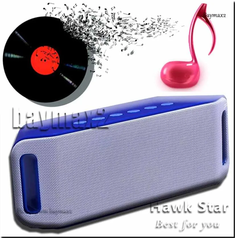 S204 Portable Bluetooth -динамик для iPhone Galaxy Ipad PC планшета Subwoofer Sport Outdoor Home Mini TF Gift2877680