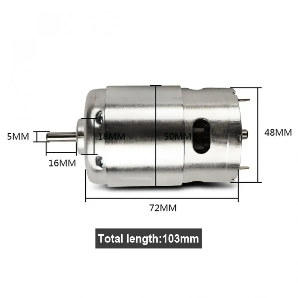 DIY Gear Motor 775 DC Motor 12V 4000RPM / 24V 8000RPM High Torque Gear ...