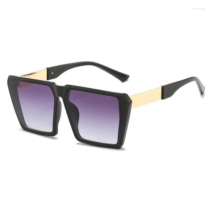 Lunettes de soleil 2024 Brand Lunes carrées de haute qualité Soleil pour hommes Femmes Vintage Eyeglass UV400 Goggles Gafas de Sol