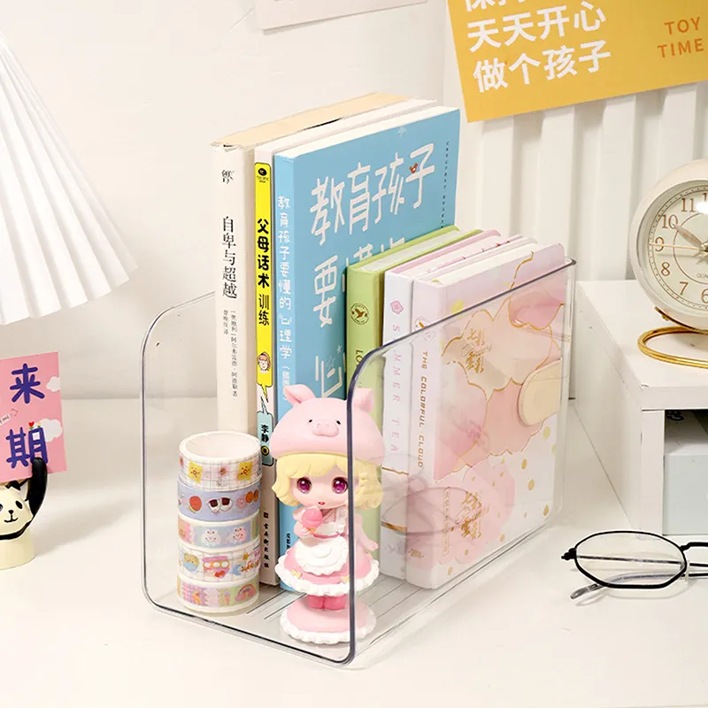 Mail Organizer Acrylic Desk Letter Holder Clear Desktop File And