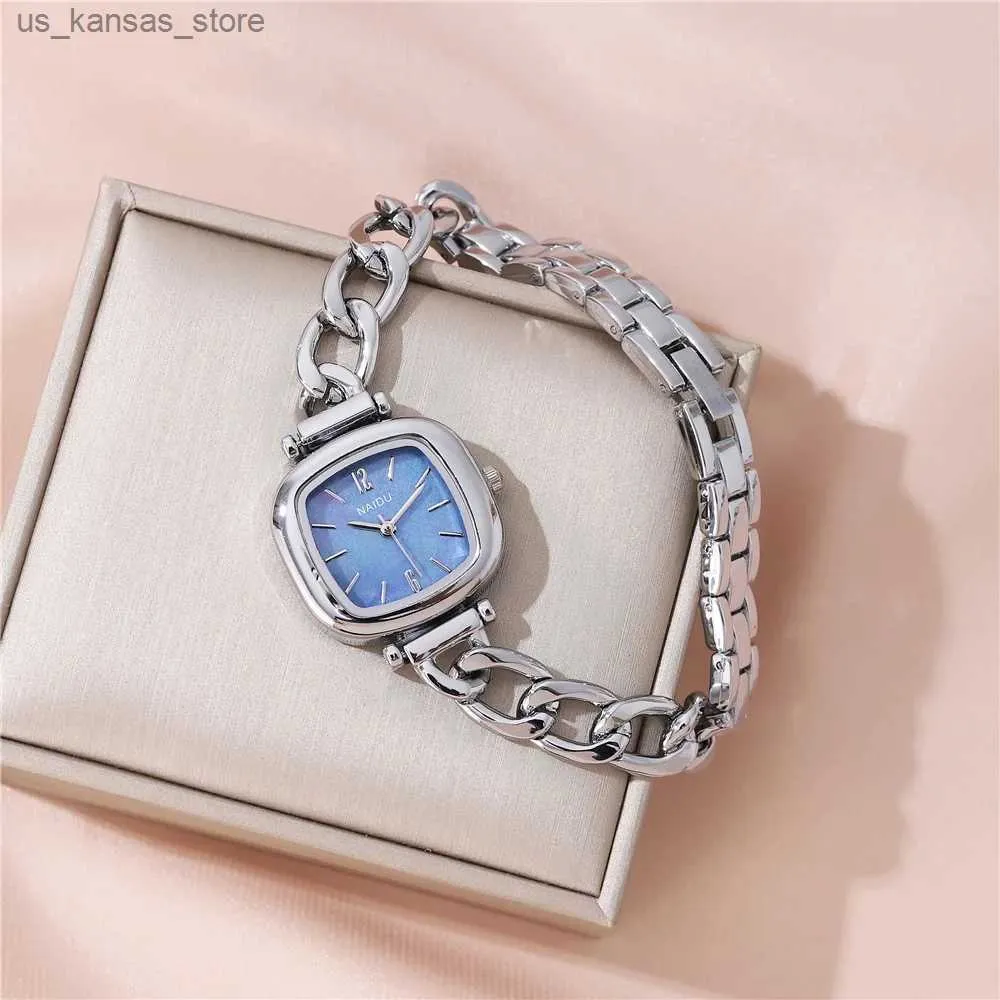 Wristwatches fashion small dial steel bracelet band women dress240409