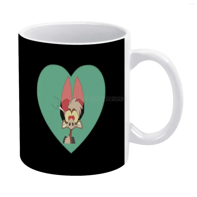 Taglie I Love Batty Heart Fern Gully White Mug