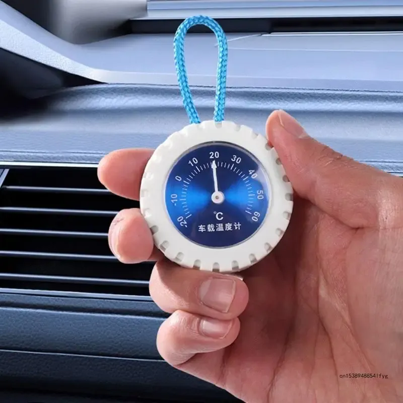 자동차 온도 미터 블루 다이얼 다이얼 대시 보드 온도계 신뢰할 수있는 측정