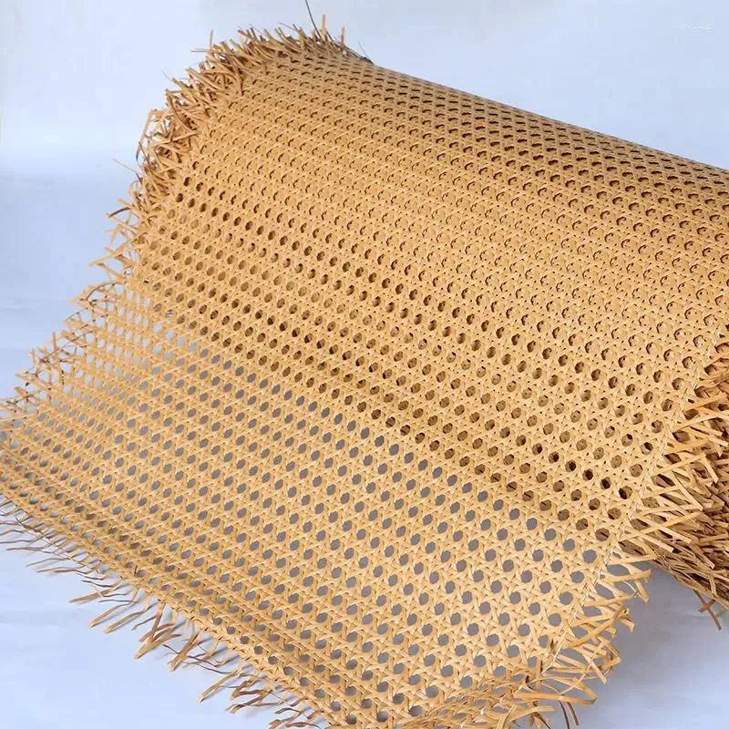 Decorative Figurines 40-55cm Wide DIY Artificial Crude Plastic Rattan Cane Webbing Roll Wicker Sheet Outdoor Chair Furniture Repair Tools