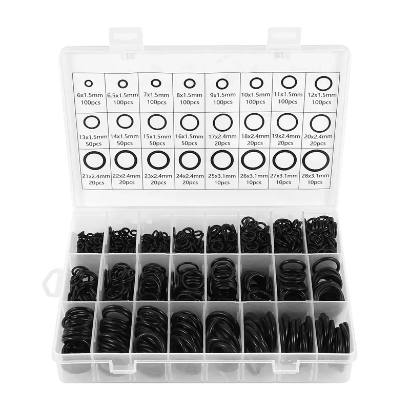 Rubber O-Ring 1200pcs Nitrile O-Ring Metric 24 Sizes 6-28mm Washer Gaskets Seal Assortment Kit For Plumbing Spout Plug Automatic Faucet Repair - View #9
