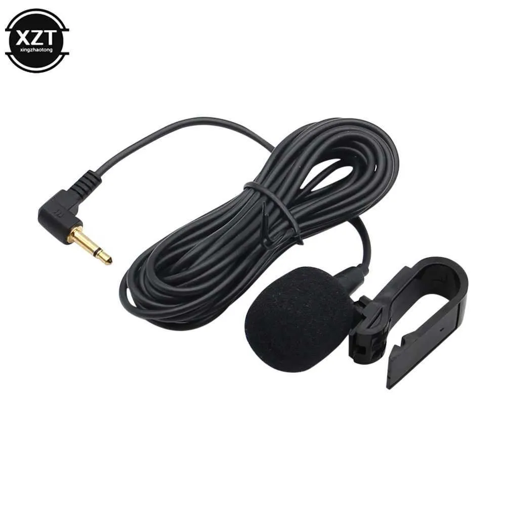 Mikrofoner Bil Audio Microphone 3.5mm Clip Jack Plug Mic Stereo Mini Wired Extern Microphone For Auto DVD Radio 3M Long Professionals 24410