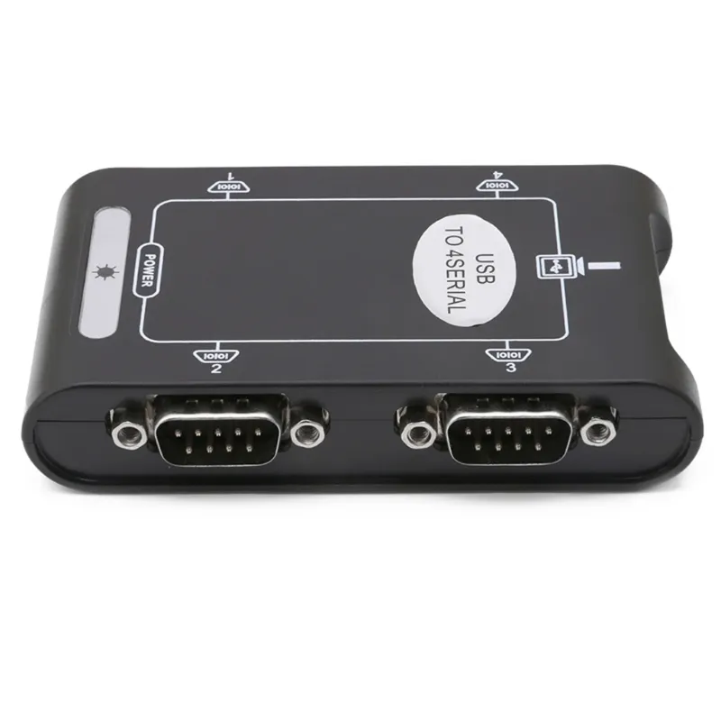 Internal 9 Pin USB 2.0 To Quad RS232 Serial DB9 COM Port Expansion ...