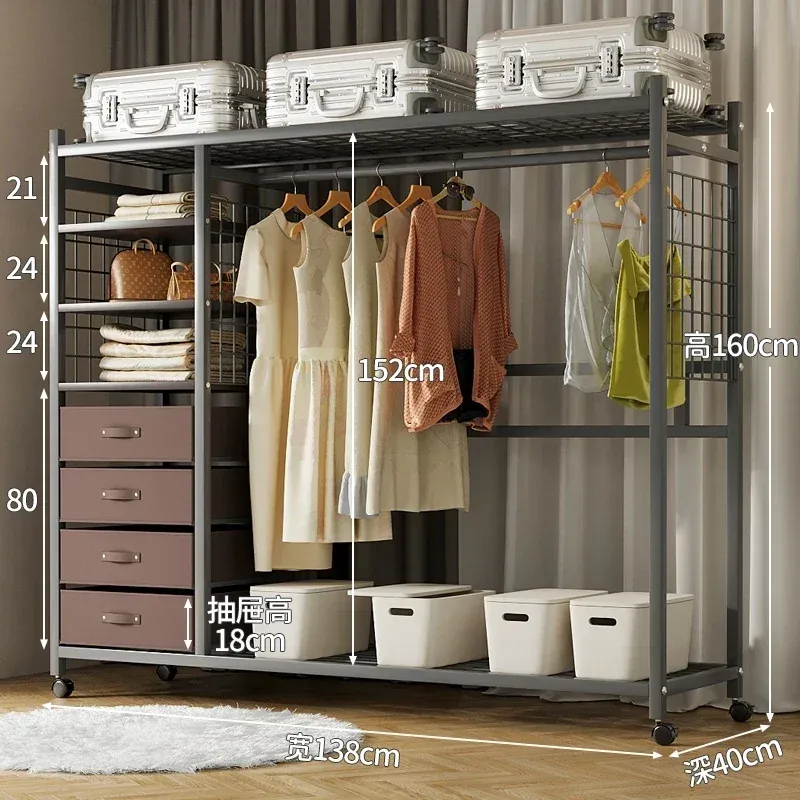 Portable Dresser Closet with 8 Drawers Metal Frame 46.5  15.7  63 in  Modern Bedroom Furniture from Dhgate Other Children Furniture - price 174.3