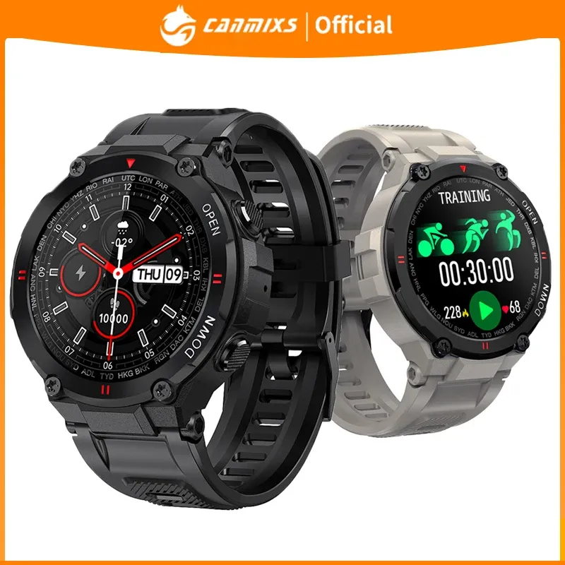 Zegarki CanMixs Bluetooth Call Smart Watch Men Outdoor Sport Fitness Tracker Muzyka Muzyka Plaga Android Watch Dialls Smartwatch