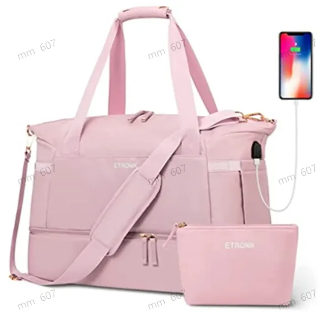 Luu Great New New Women's Fitness Bagage Yoga Bolsas de ioga à prova d'água Durável Decurável Separação molhada Separação multifuncional de grande capacidade