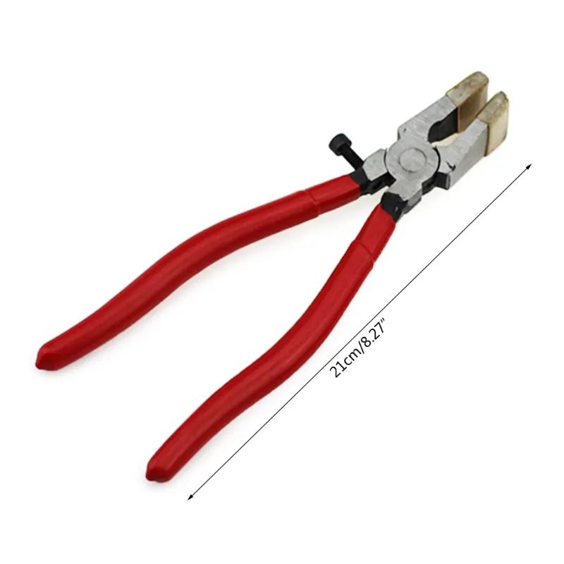 Glass Cutting Pliers Curved Jaws for mosaics Breaking Tile Floor Glass Trimming