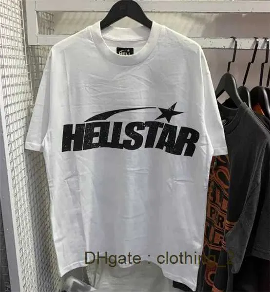 Herrendesigner Long T -Shirts Frauen Kurzärmel Hellstar Studios Rekorde Crewneck Tee Print Männer Freizeitstraße Top 5ozv