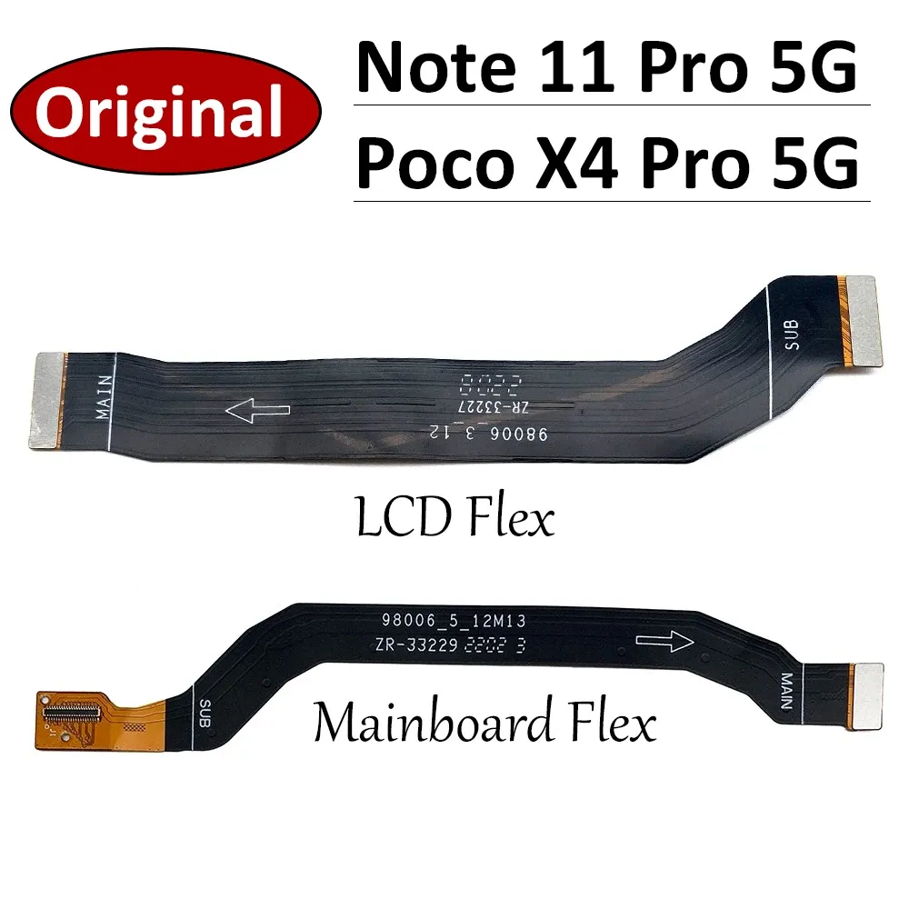 Para Xiaomi Poco X4 Pro 5g / Redmi Nota 11 Pro 5G Principal FPC LCD Visor Connect Principal Peças de substituição do cabo flexível