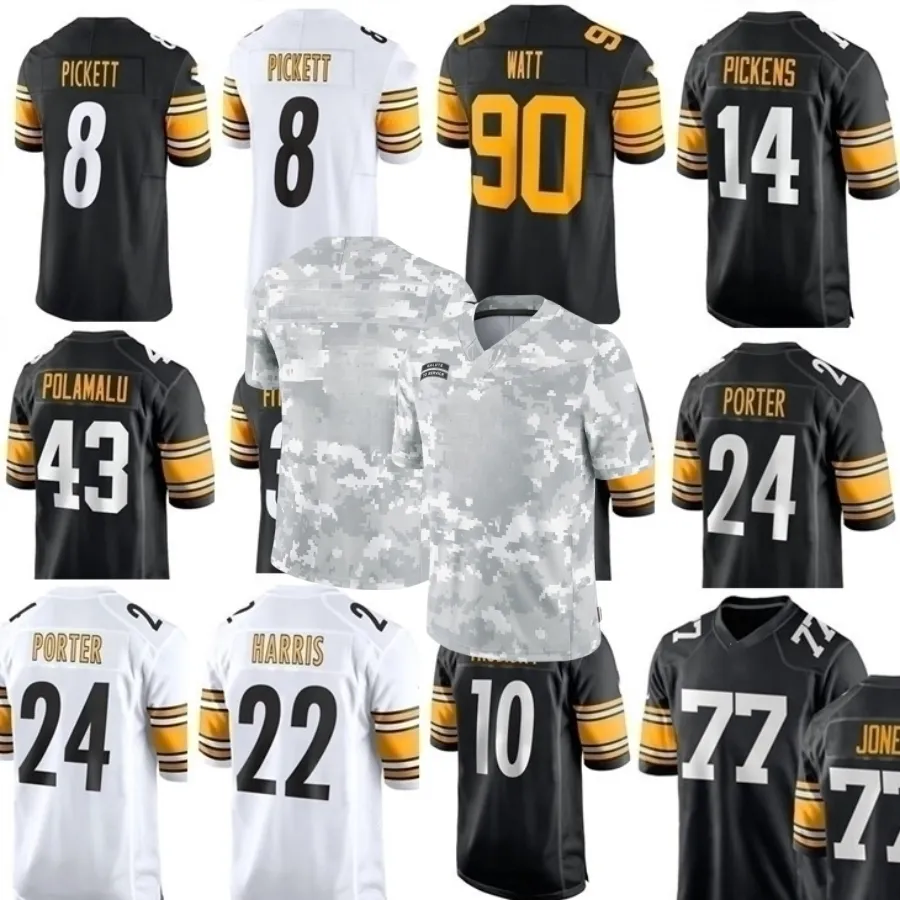 Short Sleeve Salute To Service Steelers T Shirt Salute To Service Steelers  Jersey: Allen, Warren, Patterson, Ward
