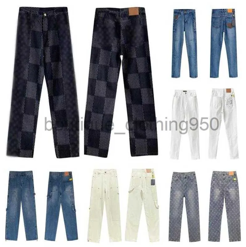 Designer jeans de jeans masculinos da marca de moda de rua europeia Americana Men Jeans de alta qualidade Jeans Designer Jeans Calças Lápis D0111