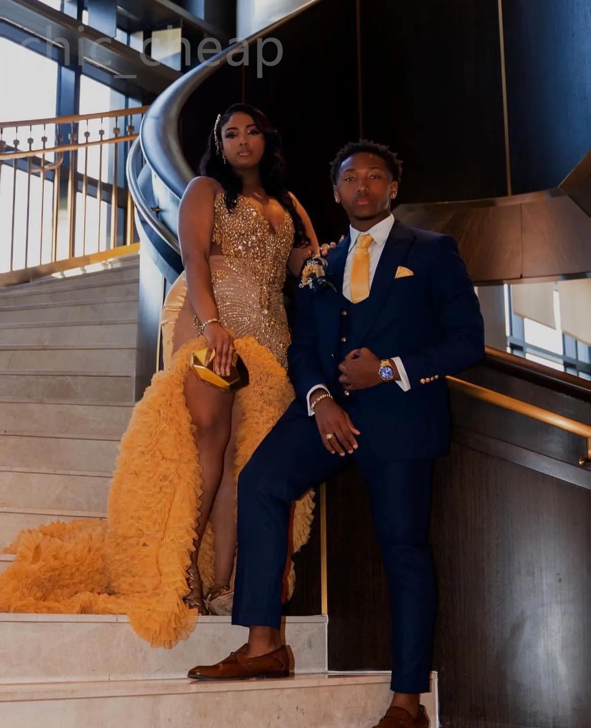 Aso Ebi Illusion Gold Prom Dress with Beaded Crystals and Organza Fabric, Trumpet Silhouette, Jewel Neckline, Sweep Train Zipper Back from Dhgate Prom Dresses - price 389.95 Aso Ebi Illusion Gold Prom Dress with Beaded Crystals and Organza Fabric, Trumpet Silhouette, Jewel Neckline, Sweep Train Zipper Back from Dhgate Prom Dresses - price 389.95