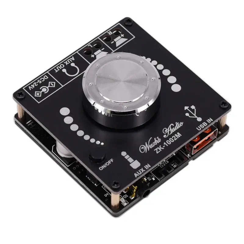 ZK-1002M 100W+100 Вт Bluetooth 5.0 Power Audio Amplifier Board Стерео Amp Amplificador Home Theatre Aux usbfor Bluetooth 5.0 Power Amp