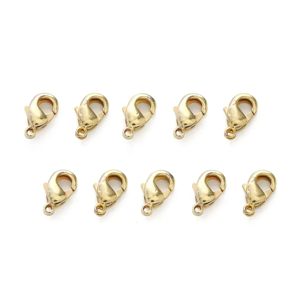 20Pcs Raw Brass Lobster Clasps for Jewelry Making,Metal Lobster Claw Clasps Connector Diy Bracelet Necklace Accessories Findings