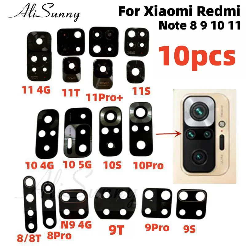 アリスニニー10pcs xiaomi redmi redmi for xiaomi redmi note 11 11s 11t 10 10s 10t 9 9s 8 Pro Rear Cam Len 3mステッカー接着剤修正