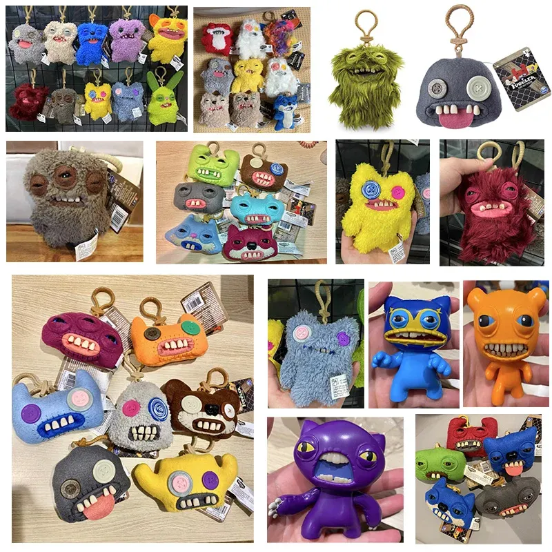 Nouvelle marque Fuggler Fuggler Ugly Monsters dents en peluche Jouages en peluche Pendentif Pendre Accessoires de poupée