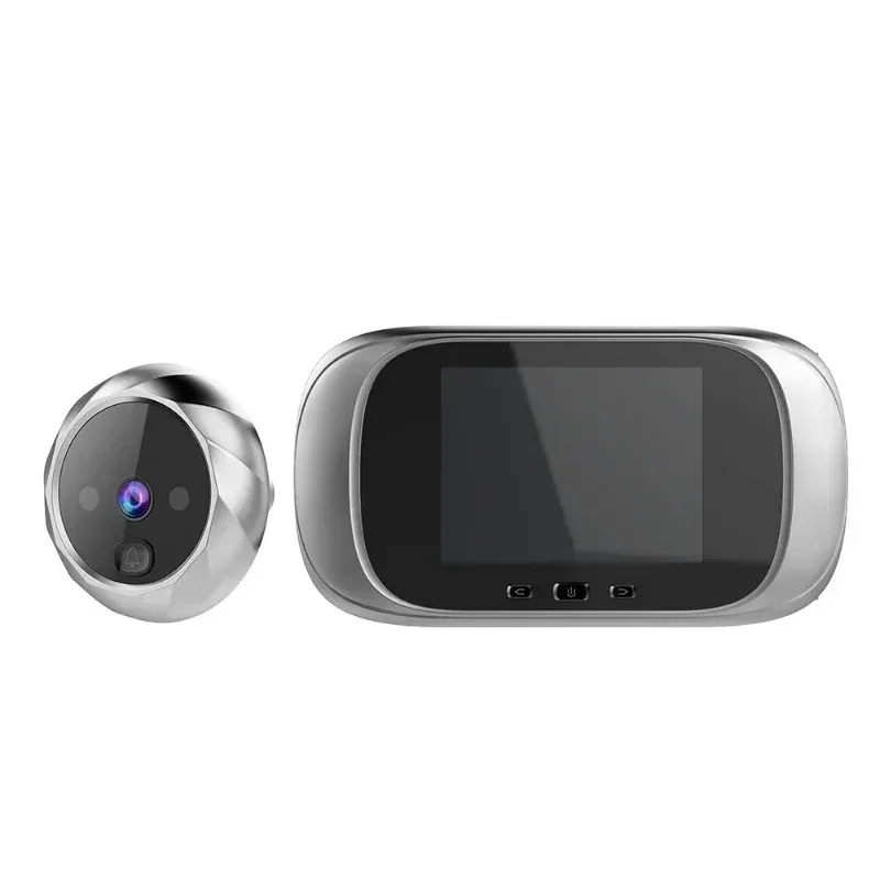 Digitale LCD 2.8 -inch videobell Peephole kijker deur Oogbewakingscamera 90 graden deurbel Bewegingsdetectie Eyefor Deur Oogbewakingscamera