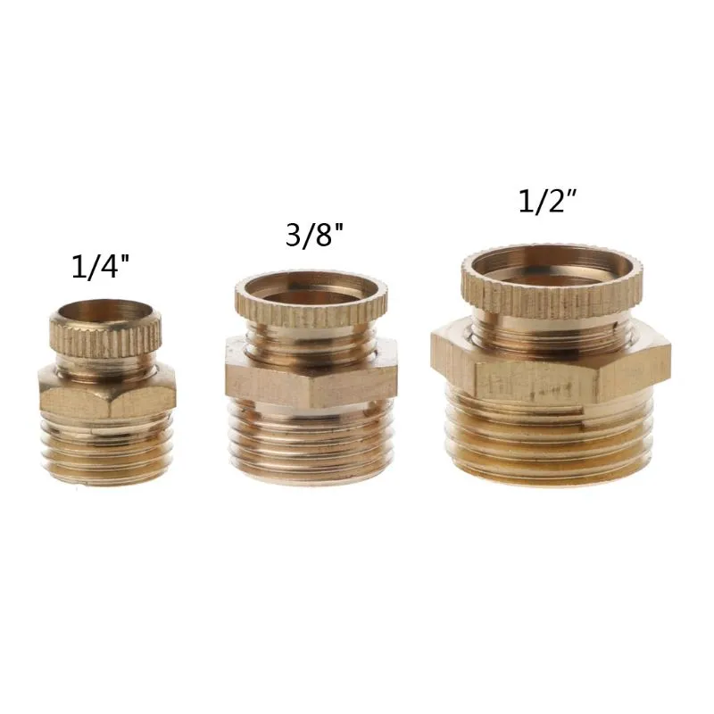 1/8 NPT Male Drain Cock Valve - Brass Construction For Easy Liquid Drainage