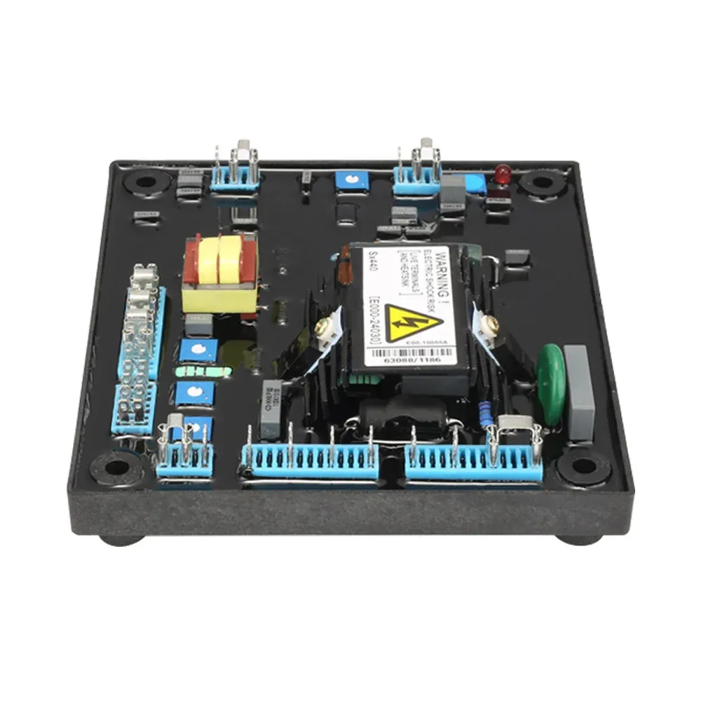 Nieuwe zwarte automatische spanningsregelaar AVR SX440 blauw of rood voor generatoronderdelen