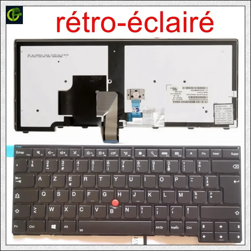 Teclados Litada Francesa Azerty Teclado para Lenovo ThinkPad L440 L450 L460 L470 T431S T440 T440P T440S T450 T450S E440 E431S T460 FR