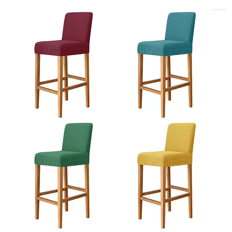 Coperture per sedie jacquard da bar cover di sgabello da pranzo corto per il banchetto camera rimovibile rimovibile per sedile di piccole dimensioni