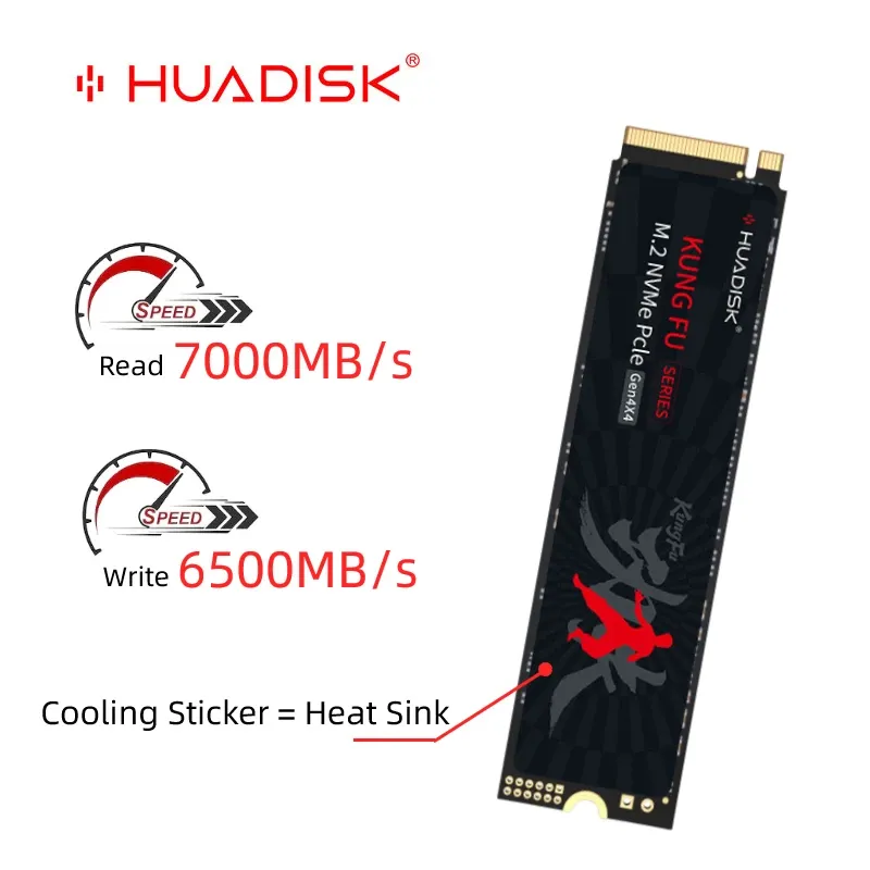 内蔵型SSD HUADISK M.2 NVMe SSD 1TB HUADISK NVMe M2 SSD 1TB 512GB 256GB 128GB PCI-e 3.0X4 Solid