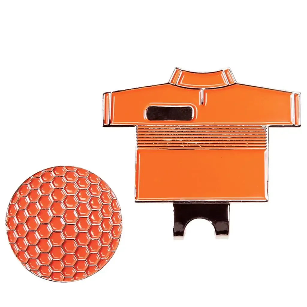 Marcatore da golf clip da cappello da golf per cravatta con design della camicia da golf, vari colori disponibili per
