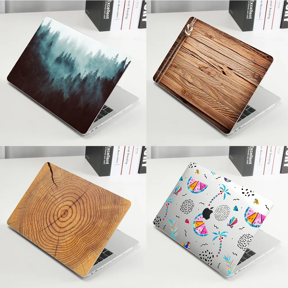 Fall Laptop Case för 2023 MacBook Pro 14 Case A2992 M3 Chip MacBook Pro 16 Case Touch ID Funda MacBook Air 13 15.3 Cover Accessoarer