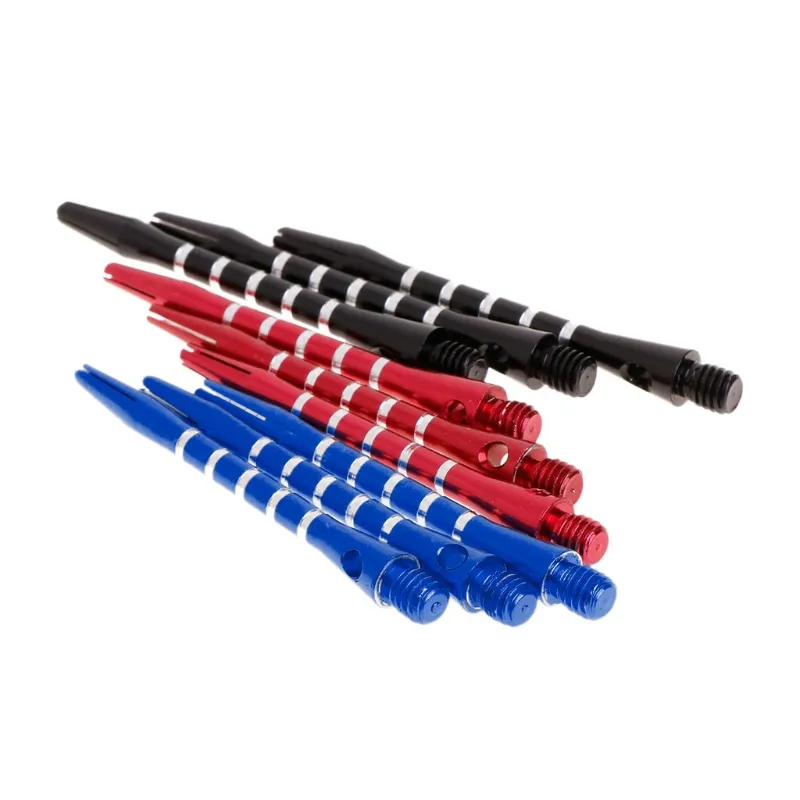 9st Medium Dart Shafts Tips Tråd Aluminium Dart Stammar Ringar Ringar Byte Harrows Dart Accessories Flights