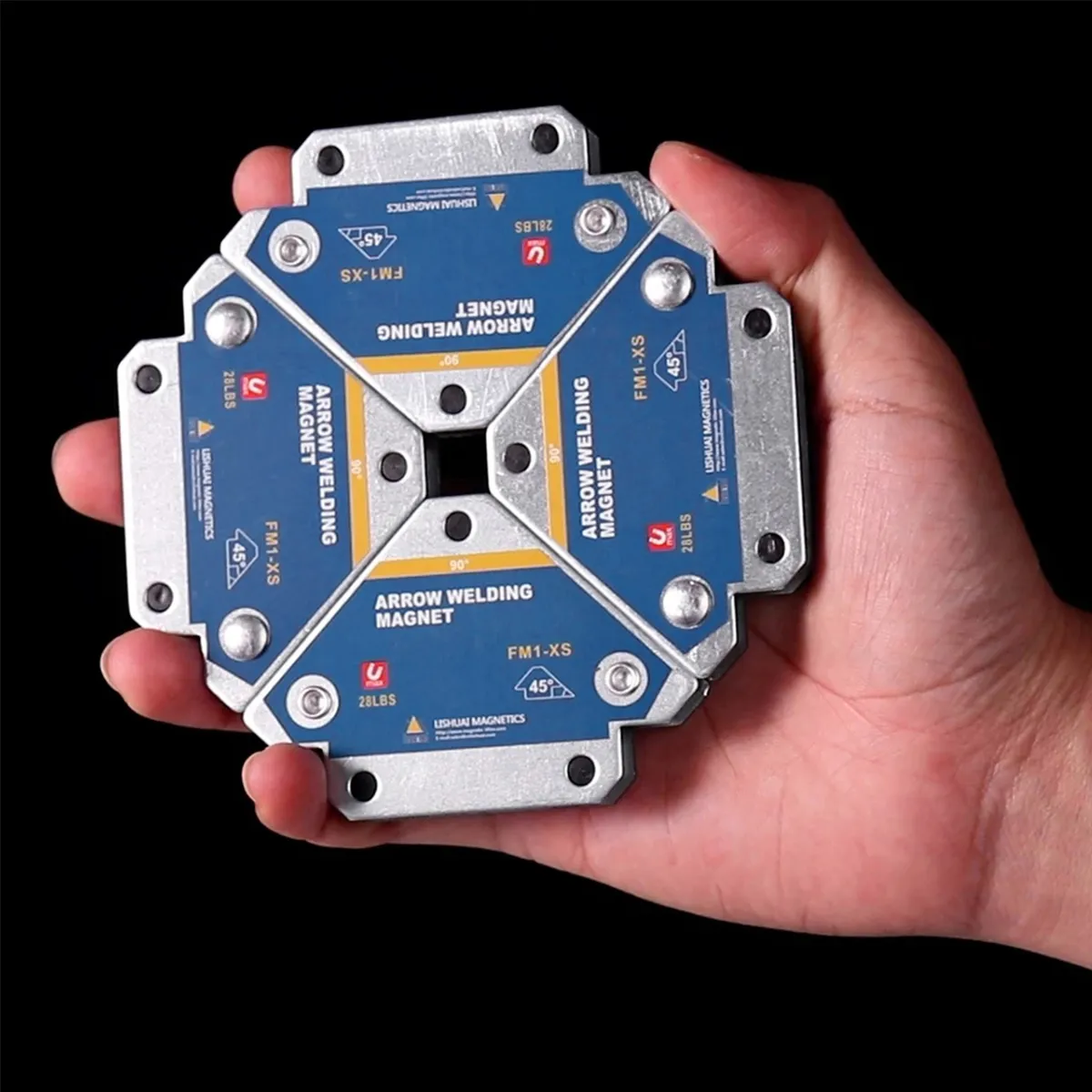 thumbnail image 2 of Super Strong Mini Angle Magnet - 12.5kg Holding Force Welding & Mounting Bracket 2 of 10