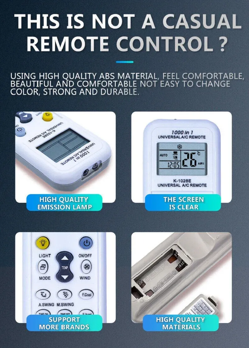 DHgate.com:Replacement A/C Remote Control All Major Brands LCD Display ...