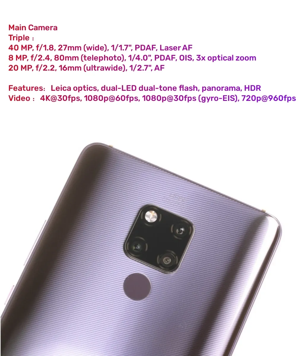 HUAWEI Mate 20 X 5G best smartphone camera - 7.2" Display 