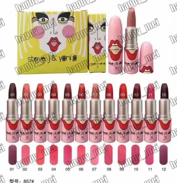 공장 직접 DHL New Makeup Lips Nom857 Liptstick Matte Liptstick12 다른 Colors9964204