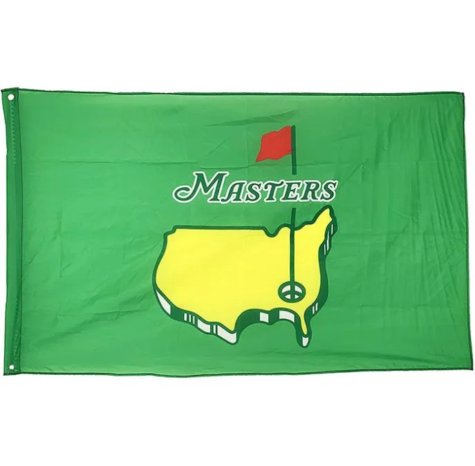 3x5 Masters PGA Golf Sports Flag100 Poliester Fabric Dwustronna druk 80 Krw.