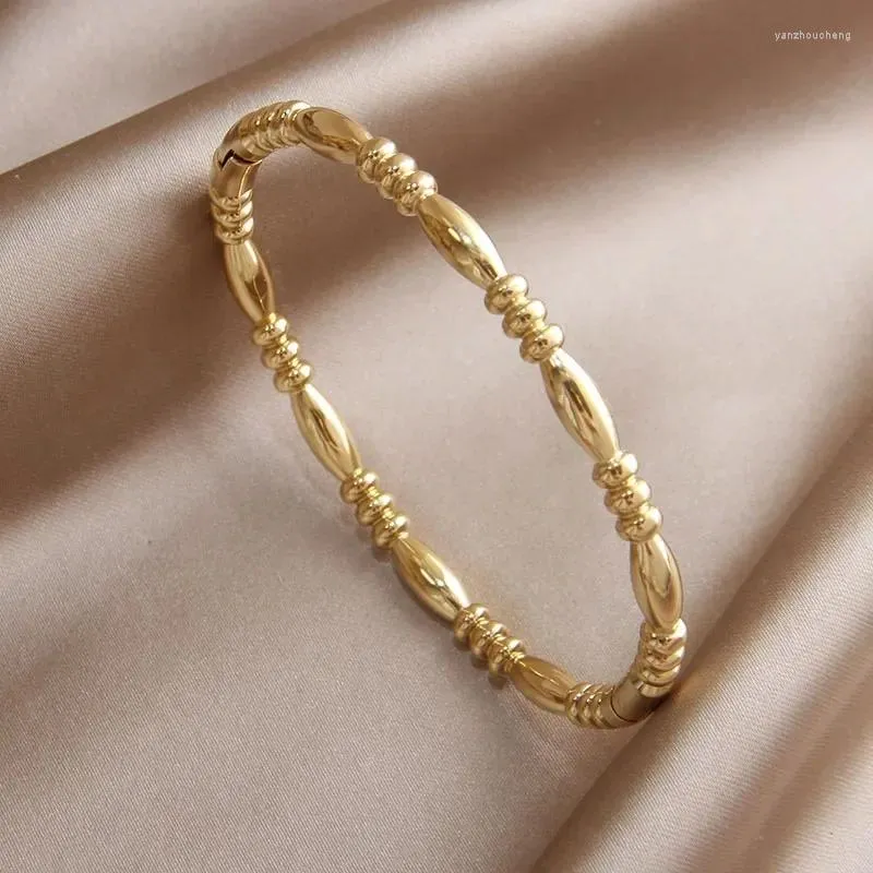 Brangle 2024 Arrivée Bracelet de perles en acier inoxydable pour femmes Bracelets vintage Bijoux en poignet de bijoux de poignet