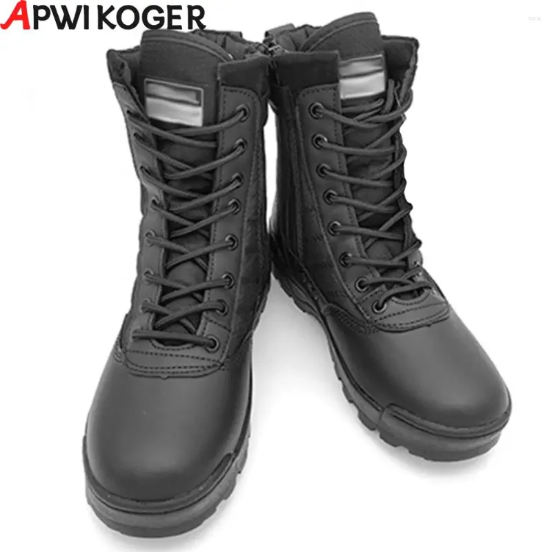 Fitness Shoes Desert Combat Boots Breathable Winter Tactical Military High-top Hunting Training Lightweight Non-Slip For Men