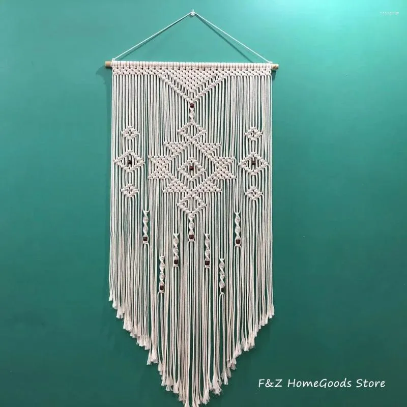 Tapisseries 2024 boho décoration intérieure macrame mur suspendu nordique bohemian pour chambre house appartement décoration dorn live