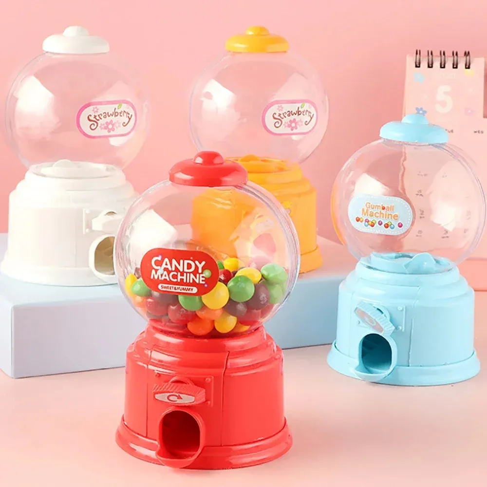 Süße Süßigkeiten Piggy Bank Mini Sweets Machine Kinder Bubble Geschenk Kinder Geldkasten Spielzeug Spender Gumball Coin Saving Box Home Decor