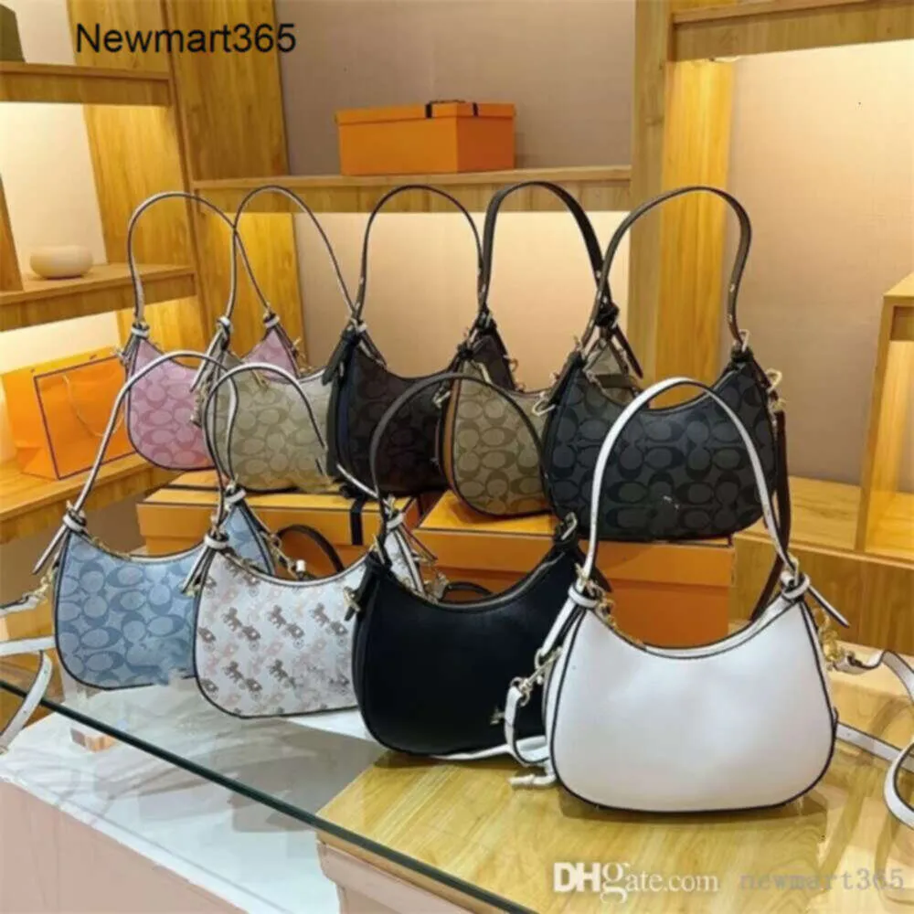 Damen 2024 neuer Crescent Bag Designer Unterarm Einfacher Umhängetasche Pendler Vielseitiger Freizeitbag 9 Farben