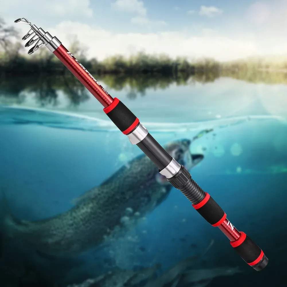 1.8-3.0m Portable Telescopic Fishing Rods Ultralight Carbon Fiber Spinning Fishing Rod Travel Fishing Tackle (Gray 1.8 m 1.8-3.0m Portable Telescopic Fishing Rods Ultralight Carbon Fiber Spinning Fishing Rod Travel Fishing Tackle (Gray 1.8 m