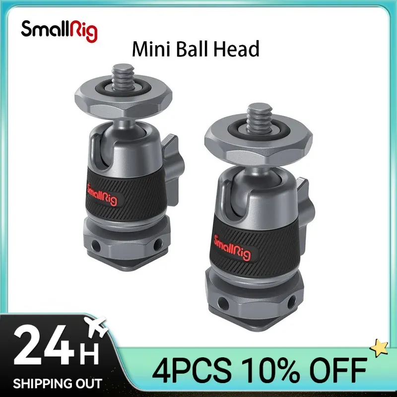 Megafon Smallrig 1/2 szt. Mini Ball Head z zdejmowanym zimnym mocowaniami mocowania butów Monitor i akcesoria wideo do aparatu 2948