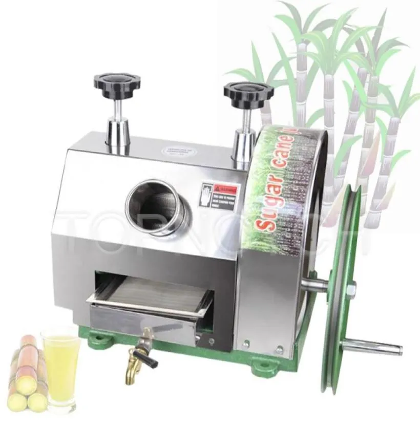 Commercial Stainless Steel Manual Sugarcane Juicer Machine Hand Saccharum Crusher Processing Equipment Sugar Cane Extractor4238339