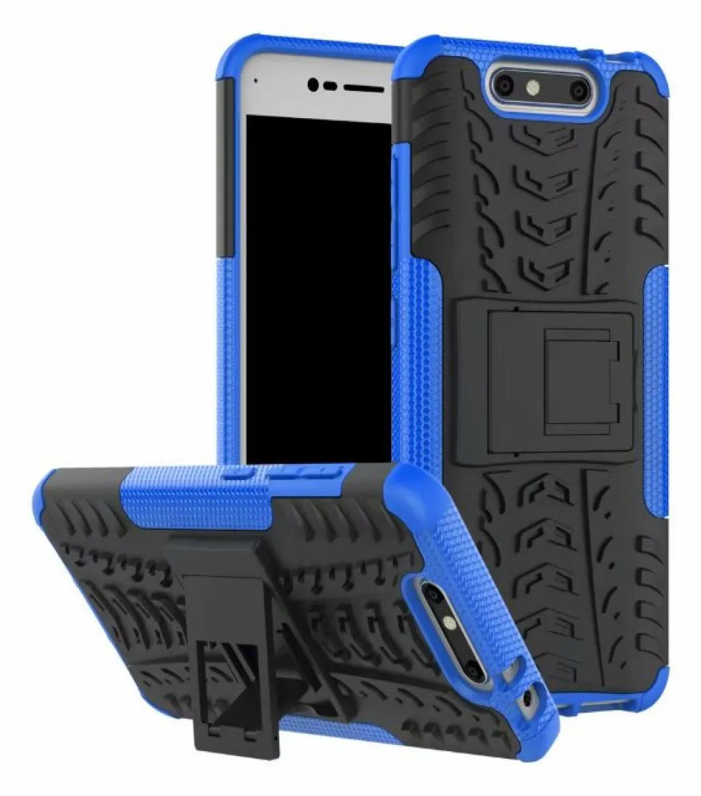 For ZTE Blade A520 Case Stand Rugged Combo Hybrid Armor Bracket Impact Holster Protective Cover For ZTE Blade A5204075451